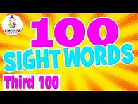 Video thumbnail for 100 SIGHT WORDS for KIDS! (100 Fry Words List) | Sight Words Learning Video for Children