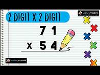 Video thumbnail for Multiplication of 2 digit numbers by 2 digit numbers