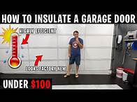 Video thumbnail for BEST WAY OF INSULATING A GARAGE DOOR. FULL TUTORIAL