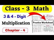 Video thumbnail for Class 3 Multiplication Worksheet| Multiplication for Class 3 |Class 3 Maths Worksheet| Grade 3 Maths