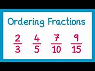 Video thumbnail for Ordering Fractions - GCSE Maths