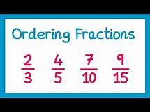 Video thumbnail for Ordering Fractions - GCSE Maths