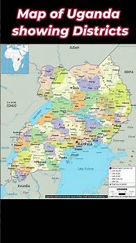 Video thumbnail for Map of Uganda showing districts #hotnews #map #history #country #unganda