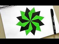 Video thumbnail for Simple Geometric Patterns | Geometric Pattern Design | Easy Symmetric Drawing By Compass and Scale