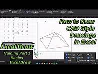 Video thumbnail for Open and Create DXF CAD Drawings in Excel - Excel Draw v6 Tutorial Part 1 - Basics
