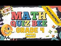 Video thumbnail for 2025 Math Quiz Bee for Grade 4 | Quiz 2 | Measurement | Quiz by brainYs