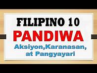 Video thumbnail for FILIPINO 10: PANDIWA ( Aksiyon, Karanasan, Pangyayari)