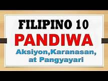 Video thumbnail for FILIPINO 10: PANDIWA ( Aksiyon, Karanasan, Pangyayari)