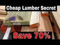 Video thumbnail for How to get 70% OFF GOOD CHEAP LUMBER from Home Depot & Lowe’s