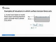 Video thumbnail for Surface Tension Force- (Lesson 7 of 9 - Topic Force - Physics Form 1)