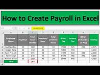 Video thumbnail for 🔥 Payroll in Excel | How to Create Payroll in Excel