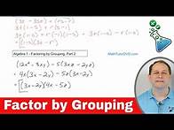 Video thumbnail for Learn Factoring by Grouping in Algebra