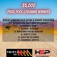 Video thumbnail for HSP 4x4 - Announcing the winners from out 5 x $1000...