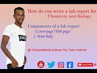 Video thumbnail for How to write a lab report for chemistry ? || how to write a lab report for Biology?