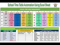 Video thumbnail for Automated School Time Table Using Excel Sheet