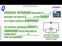 Video thumbnail for What Is Potential Difference? How to Measure Potential Difference - GCSE Physics