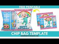 Video thumbnail for Chip Bags Template|Free Cocomelon Themed Birthday Party Printable|Custom Party Favors