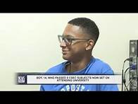 Video thumbnail for BOY, 14, WHO PASSED 9 CSEC SUBJECTS NOW SET ON ATTENDING UNIVERSITY