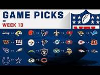 Video thumbnail for NFL Week 13 Game Picks