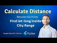 Video thumbnail for How to calculate distance between two points & find city range limit using google map API
