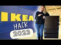 Video thumbnail for DIY IKEA HACKS: 2023 Affordable MALM Dresser Furniture Hacks