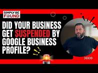Video thumbnail for Did Your Business Get Suspended By Google Business Profile?