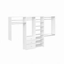 Video thumbnail for Reviews for Closet Evolution Dual Tower 96 in. W - 120 in. W White Tower System Wall Mount 14-Shelf Wood Closet System | Pg 1 - The Home Depot