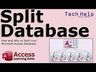 Video thumbnail for How and Why to Split Your Microsoft Access Database - Linked Table, Front End, Back End, Benefits
