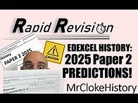 Video thumbnail for 2025 Exam Predictions Paper 2 Edexcel GCSE History
