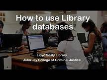 Video thumbnail for How to use library databases
