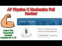 Video thumbnail for AP Physics C: Mechanics Full Review (UPDATED for 2025+)