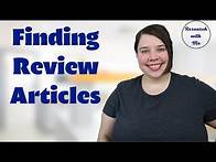 Video thumbnail for How to Find Review Articles and Organize them with Google Scholar and Zotero || Research with Me