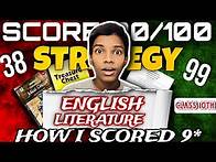 Video thumbnail for HOW TO SCORE 100/100 IN ENGLISH LITERATURE CLASS 10TH BOARDS ICSE 2025 #icse2025 #icse