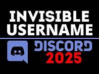 Video thumbnail for How to Get Invisible Username on Discord - 2025 - Make Discord Name Invisible