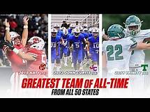 Video thumbnail for Best all-time high school football team from each state