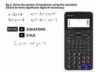 Video thumbnail for Solve Systems of Equations using the Sharp EL-W516XG Calculator