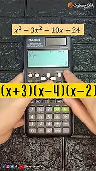 Video thumbnail for Factoring Cubic Polynomials: Calculator Techniques for Algebra