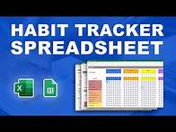 Video thumbnail for How to form new habits? "Habit tracker" template in Excel or Google Sheets
