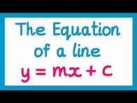 Video thumbnail for Equation of a Line - GCSE Maths
