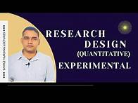 Video thumbnail for Research design:experimental(quantitative) easy & quickest explanation/English
