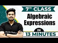 Video thumbnail for Algebric Expression | Cheat Sheet Series For Class 7th