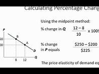 Video thumbnail for Economics Tutorial: Calculating Elasticity of Demand and Supply