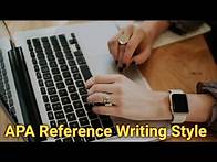 Video thumbnail for APA 7th Reference Writing with Ease