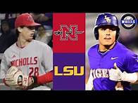 Video thumbnail for Nicholls vs #2 LSU | 2025 College Baseball Highlights