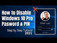 Video thumbnail for How to Remove Windows 10 Password and PIN - Tutorial 2021