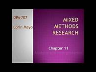 Video thumbnail for Mixed Methods Research