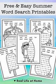 Video thumbnail for Free and Easy Summer Word Search Printables