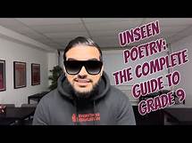 Video thumbnail for Unseen Poetry- Markscheme, Timing, Planning, Structuring & Model Answers