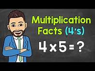 Video thumbnail for Multiplication Facts Practice (4's Facts) | Math with Mr. J