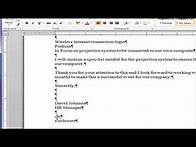 Video thumbnail for Creating a Block Style Business Letter